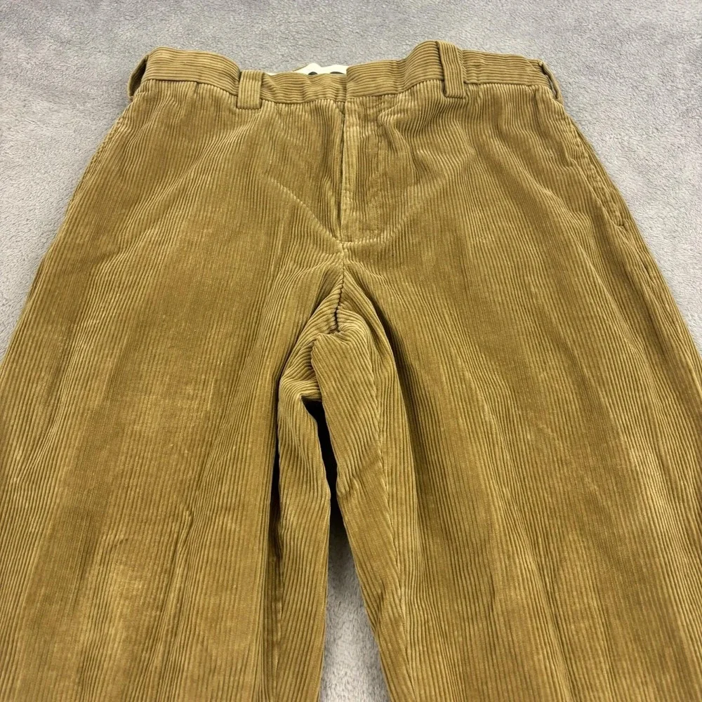 VTG LL Bean Corduroy Natural Fit Pants Mens 34x30 Tan Baggy 90s Skater Gorpcore‎
